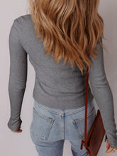 Ribbed Button-Up Cardigan