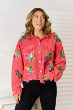 Sequin Raw Hem Jacket Woman Outerwear