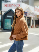 Zip-Up Raglan Sleeve Jacket Woman Outerwear