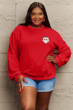 Simply Love Full Size Letter Graphic Long Sleeve Sweatshirt Woman Sweatshirts