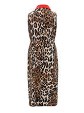 Plus Size Leopard Print Sleeveless Maxi Dress Woman Maxi Dress