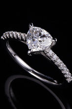 1 Carat Moissanite Triangle 925 Sterling Silver Ring Rings
