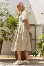 Jade By Jane Full Size Leopard Print Bell Sleeve Midi Dress Plus Size Woman Casual Dress