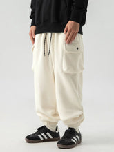 Men's Plus Size Elastic Waist Joggers with Pockets