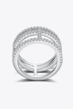 Adored Moissanite Cutout Wide Ring Rings