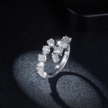 2.6 Carat Moissanite 925 Sterling Silver Bypass Ring Rings