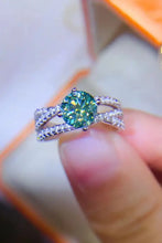 1 Carat Moissanite Contrast 925 Sterling Silver Ring Rings