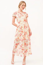 And The Why Fish-Net Floral Printed Midi Dress Multi Casual Dresses