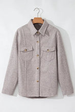 Button Up Collared Neck Long Sleeve Jacket Casual Dresses