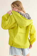 And The Why Leopard Print Hoodie Zipper Up Pocket Windbreaker Woman Outerwear