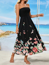 Printed Tube Midi Dress Casual Dresses