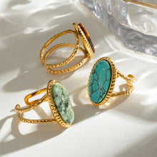 3 Piece 18K Gold-Plated Open Ring