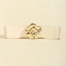 Flower Alloy Buckle Elastic Belt Belts