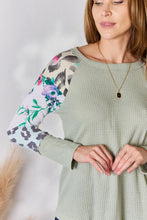 Hailey & Co Full Size Printed Round Neck Blouse Woman Blouses
