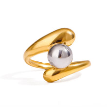 Two-Tone Twisted Ring