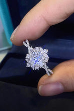 Floral 2 Carat Moissanite Crisscross Ring Rings