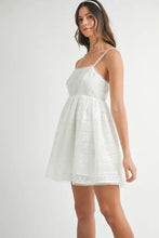 MABLE Eyelet Lace Babydoll Mini Cami Dress Casual Dresses