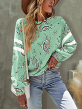 FAM-FAM Paisley Dropped Shoulder T-Shirt Light Green