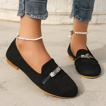 Round Toe Flat Suede Slip-Ons