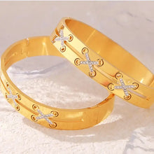 18K Gold-Plated Czech Diamond Bracelet Bracelets