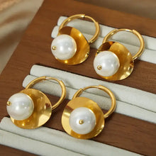 18K Gold-Plated Bead Dangle Earrings Earrings