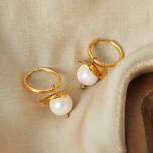 18K Gold-Plated Bead Dangle Earrings Earrings