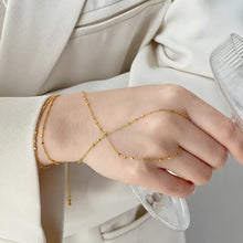 18K Gold-Plated Chain Hand Harness Bracelet Gold One Size Bracelets