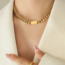 18K Gold-Plated Chain Necklace Gold One Size Necklaces