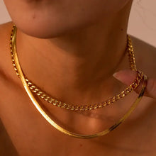 18K Gold-Plated Double Layered Necklace Fashion Jewelry