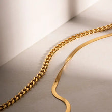 18K Gold-Plated Double Layered Necklace Fashion Jewelry