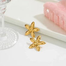 18K Gold-Plated Flower Stud Earrings Earrings