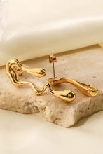 18K Gold Plated Geometric Mismatched Earrings Earrings