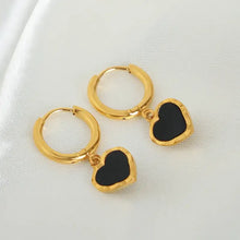 18K Gold-Plated Heart Drop Earrings Earrings