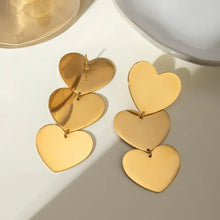 18K Gold-Plated Heart Earrings Earrings