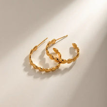 18K Gold-Plated Heart Hoop Earrings Earrings