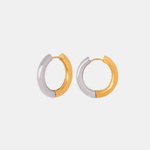 18K Gold-Plated Huggie Earrings Gold One Size Earrings