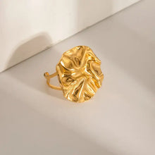18K Gold-Plated Irregular Open Ring Fashion Jewelry