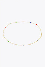18K Gold-Plated Multicolored Bead Necklace Multicolor One Size Necklaces