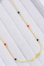 18K Gold-Plated Multicolored Bead Necklace Necklaces
