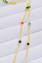 18K Gold-Plated Multicolored Bead Necklace Necklaces