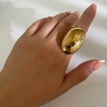 18K Gold Plated Oversized Dome Ring Gold