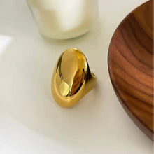 18K Gold Plated Oversized Dome Ring Fashion Jewelry