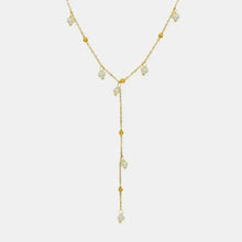 18K Gold-Plated Pearl Drop Necklace Gold One Size Necklaces