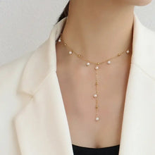18K Gold-Plated Pearl Drop Necklace Necklaces
