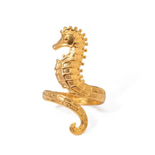 18K Gold Plated Seahorse Ring Stainless Steel Fashion Jewelry Fashion Jewelry