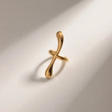 Joyería para oreja tipo brazalete de acero inoxidable chapado en oro brillante de 18k