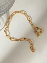 18K Gold-Plated Stainless Steel Chain Bracelet Bracelets