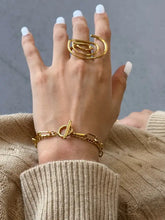 18K Gold-Plated Stainless Steel Chain Bracelet Bracelets