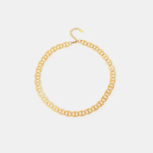 18k gold-plated stainless steel chain anklet with lobster clasp