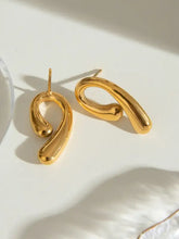 18K Gold-Plated Stainless Steel Geometric Shape Earrings Earrings